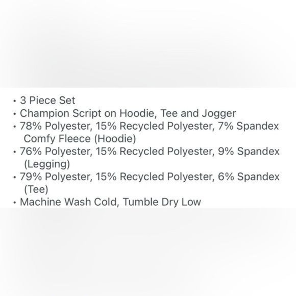 3-PCS~CHAMPION GIRL HEAVYWEIGHT TODDLER SET 2T - Picture 7 of 13